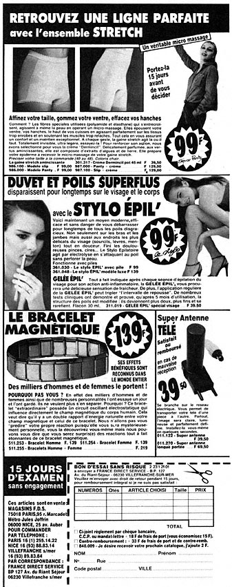 Publicité Zzdivers_ACC9 1982