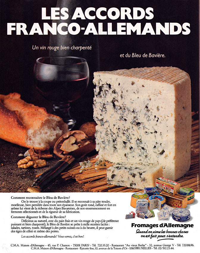 Publicité Allemagne 1980