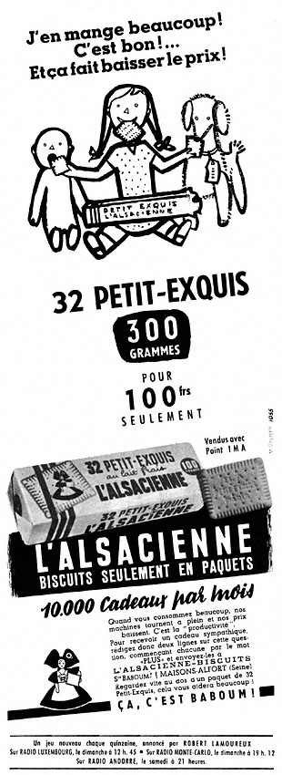 Publicité Alsacienne 1955