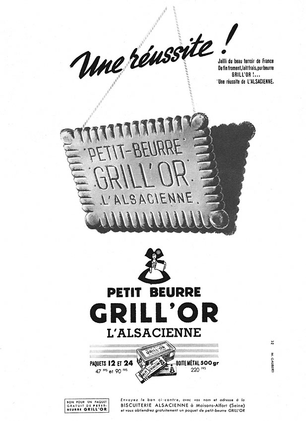 Publicité Alsacienne 1950