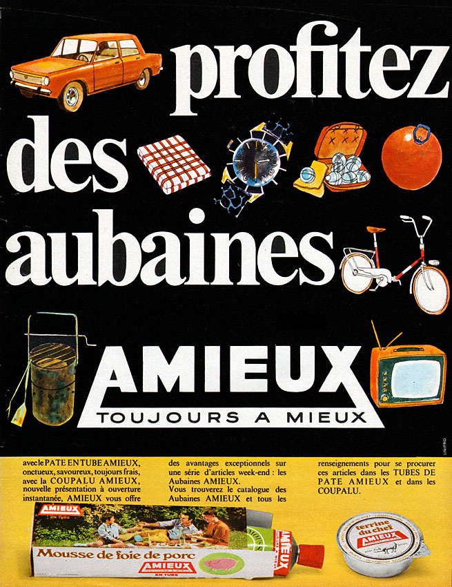 Publicité Amieux 1969