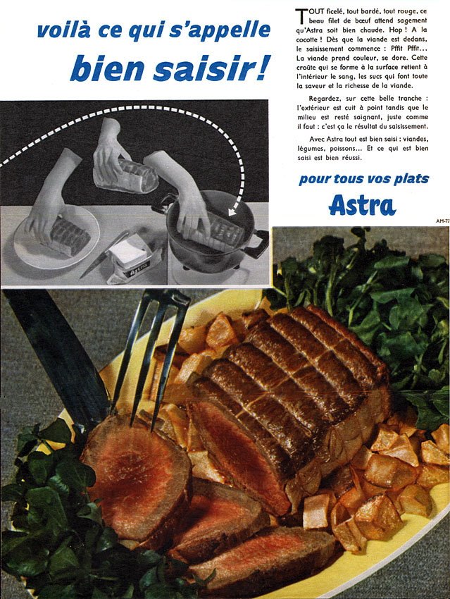 Publicité Astra 1957