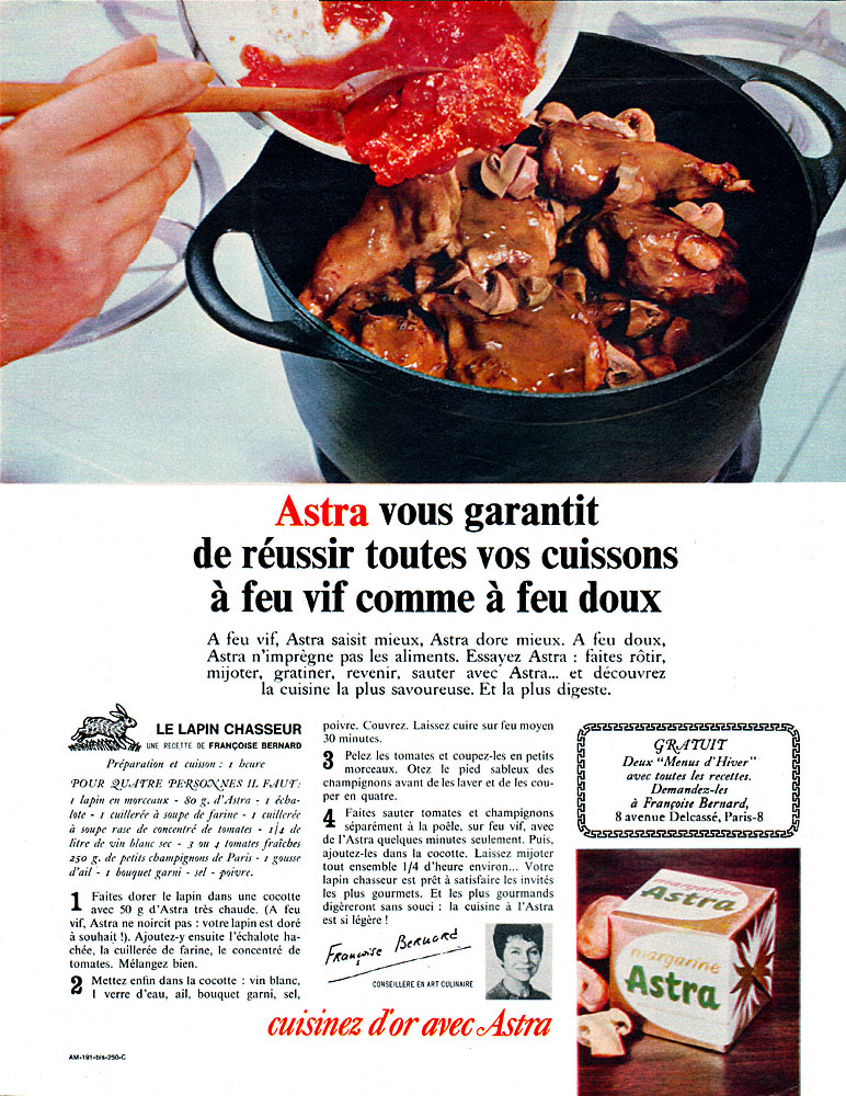 Publicit� Astra 1965