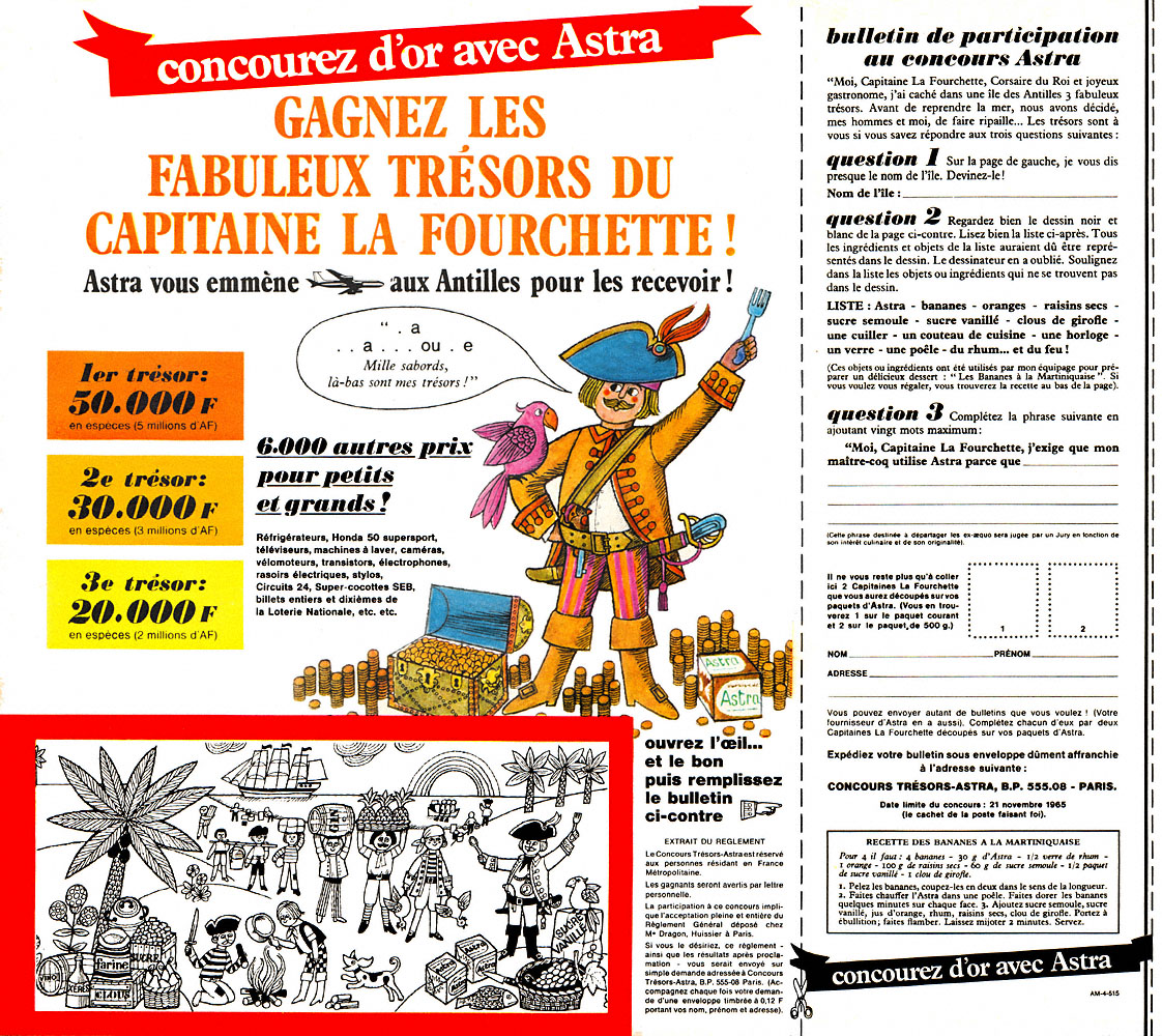 Publicit� Astra 1965