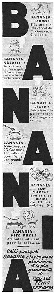 Publicité Banania 1951