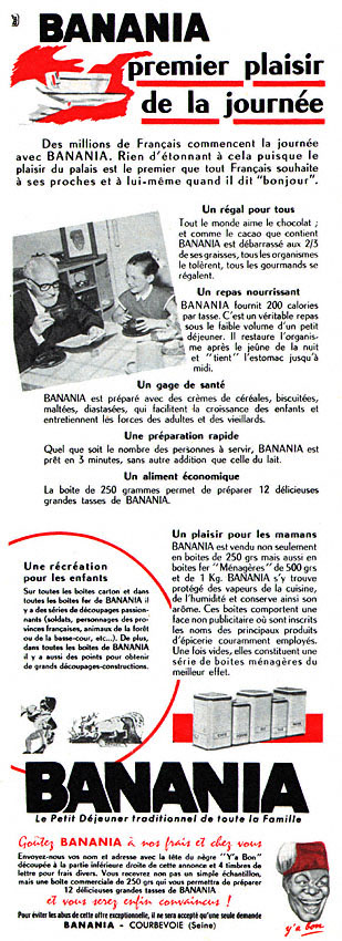 Publicité Banania 1955