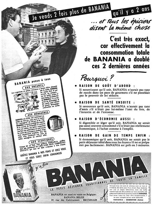Publicité Banania 1956