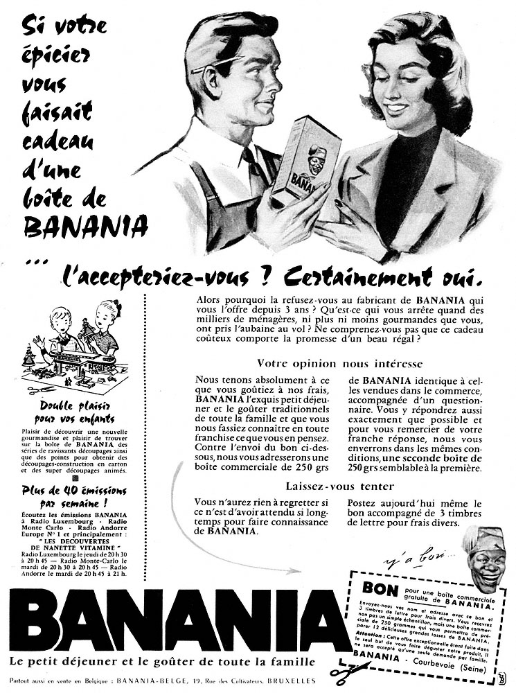 Publicité Banania 1958