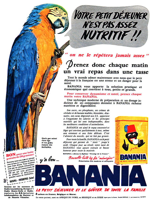 Publicité Banania 1960