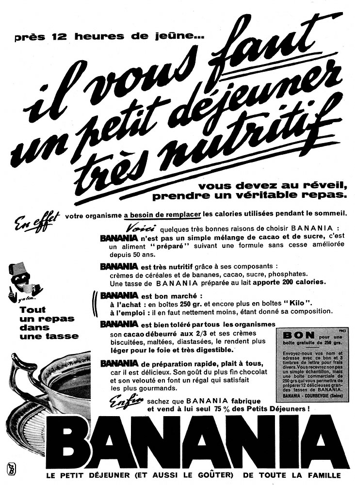 Publicité Banania 1961