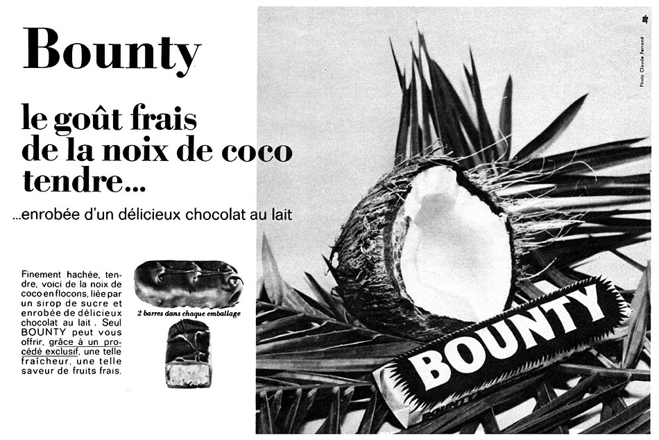 Publicité Bounty 1966