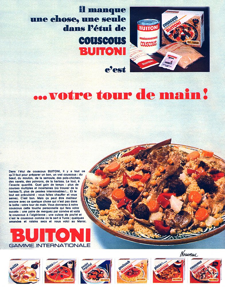Publicit� Buitoni 1969