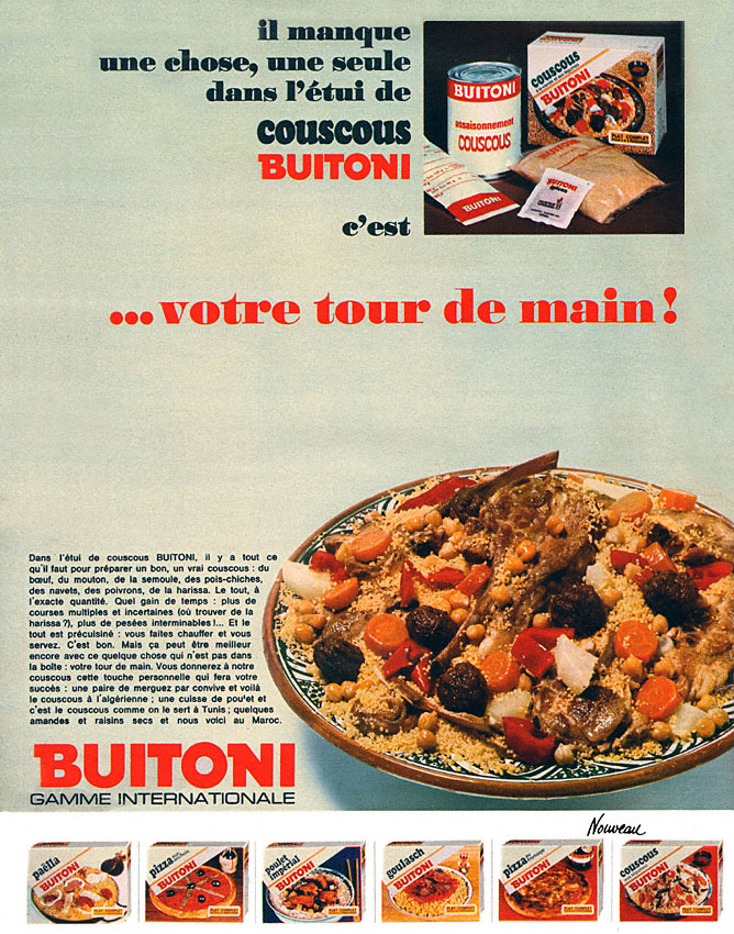 Publicité Buitoni 1969