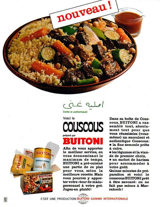 Publicité Buitoni 1966