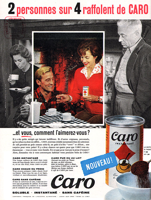 Publicité Caro 1959