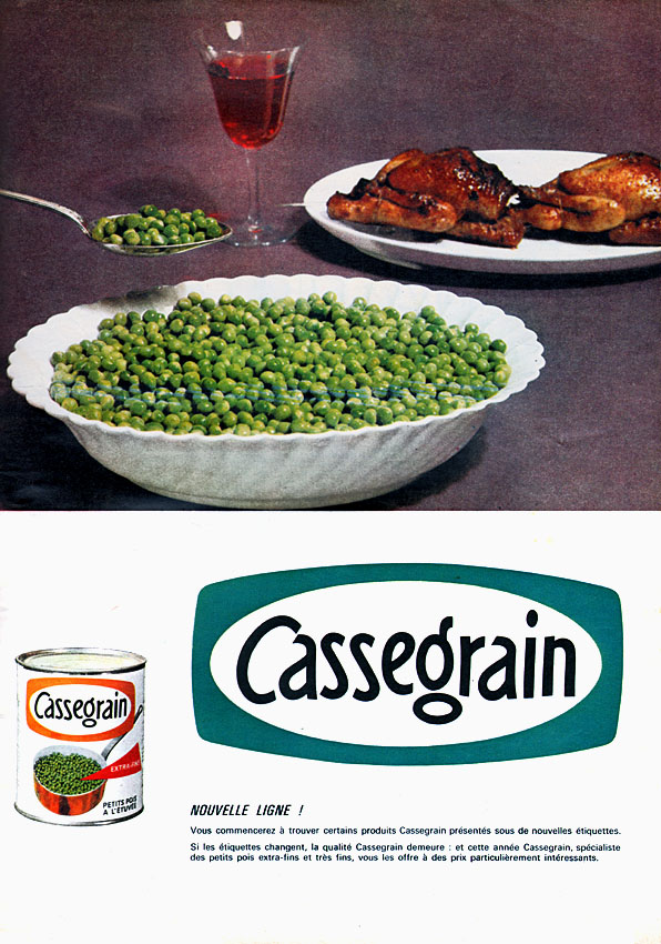 Publicité Cassegrain 1961