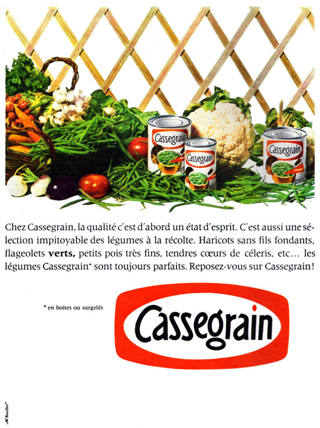 Publicité Cassegrain 1962