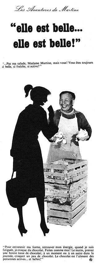 Publicité Chocolat 1956