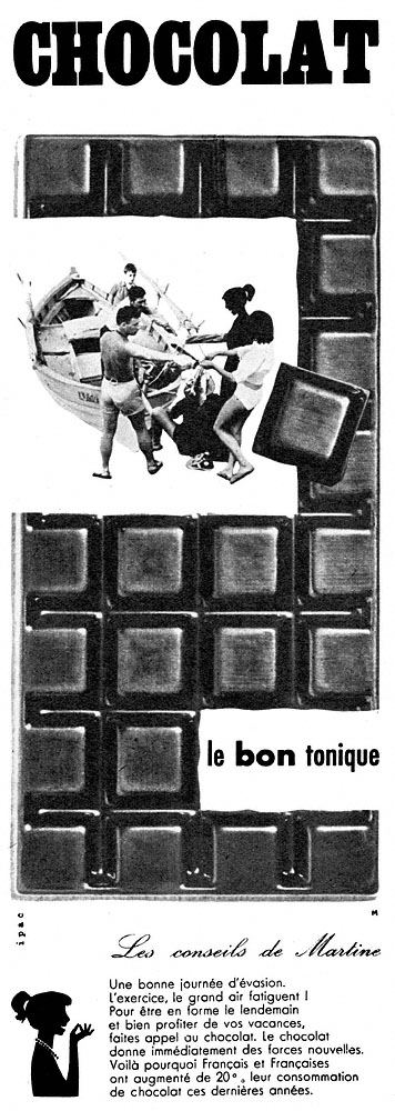 Publicité Chocolat 1958
