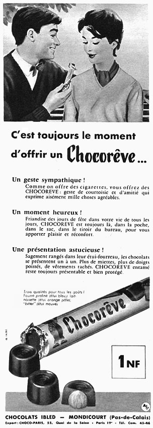 Publicité Chocorve 1959