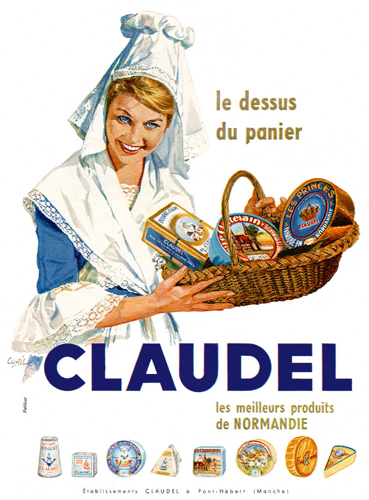 Publicité Claudel 1960