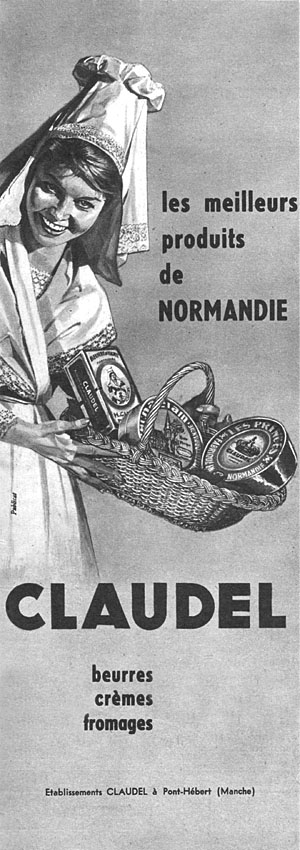 Publicité Claudel 1960