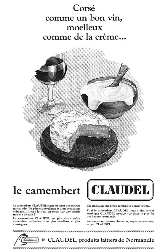 Publicité Claudel 1963