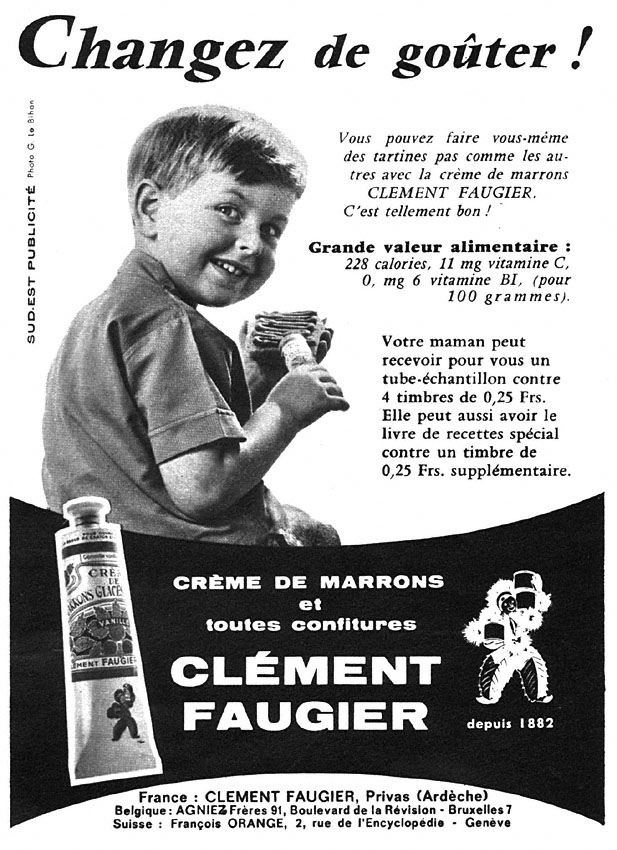 Publicité Clement Faugier 1959