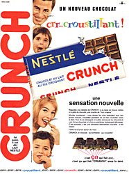 Publicit Crunch 1961