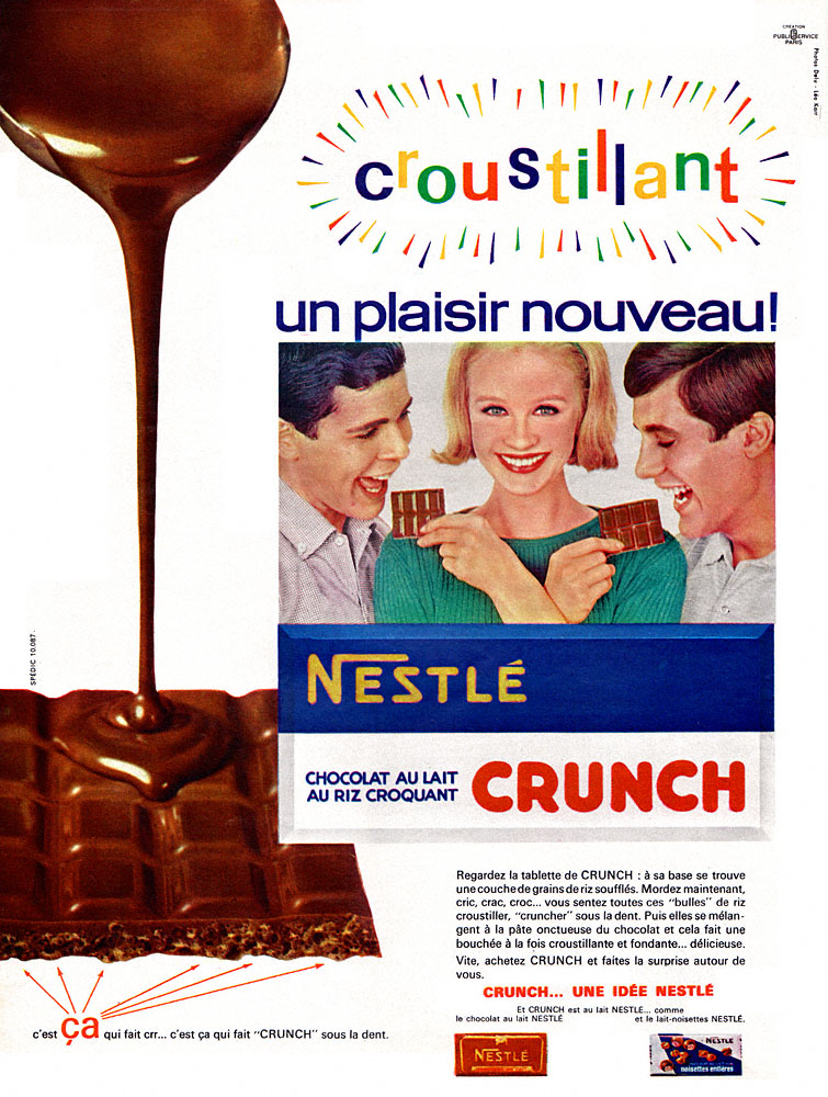 Publicité Crunch 1964