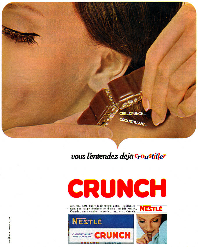 Publicité Crunch 1966