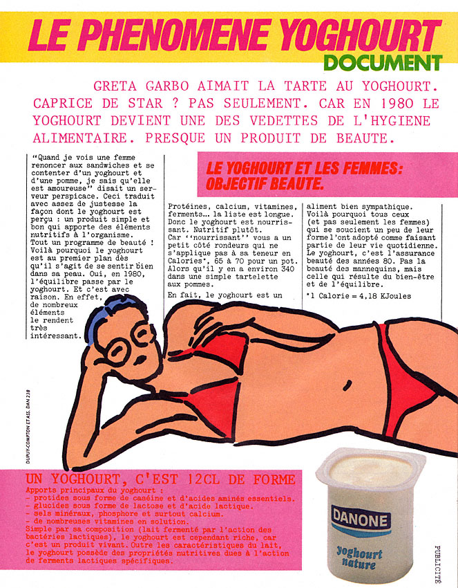 Publicité Danone 1980