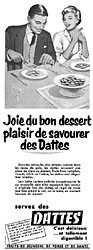 Publicit Dattes 1955
