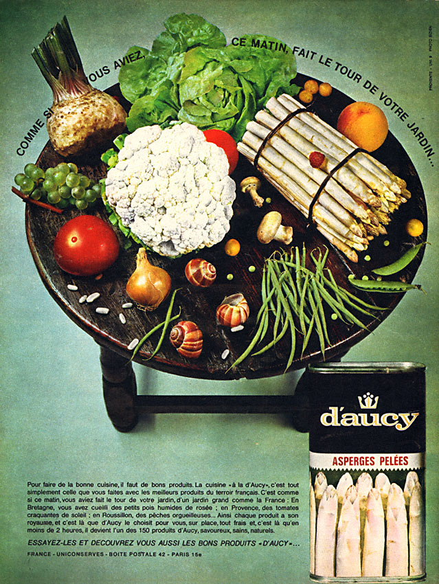 Publicité D'Aucy 1962