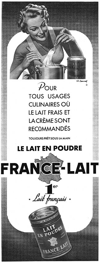Publicité France Lait 1953