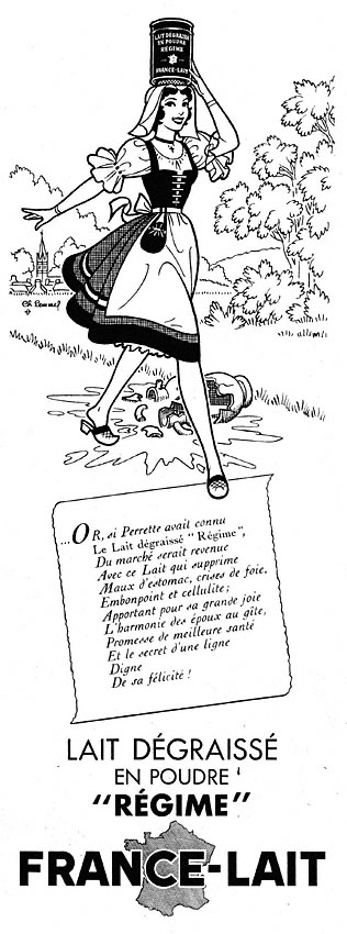 Publicité France Lait 1955