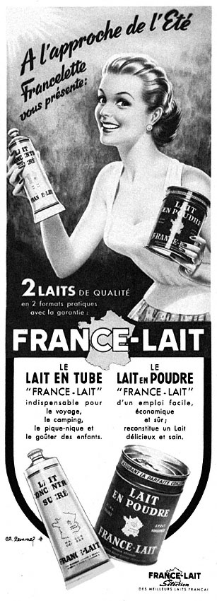 Publicité France Lait 1956