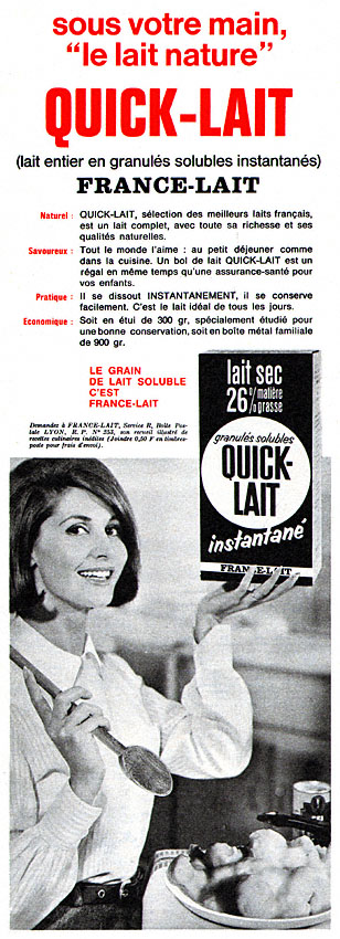 Publicité France Lait 1964