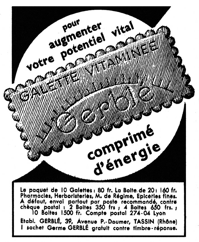Publicité Gerbl 1953