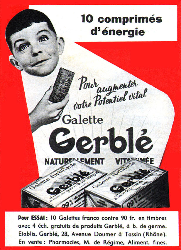 Publicité Gerbl 1956