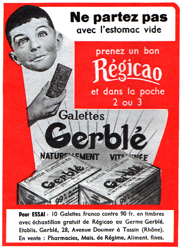 Publicité Gerbl 1956
