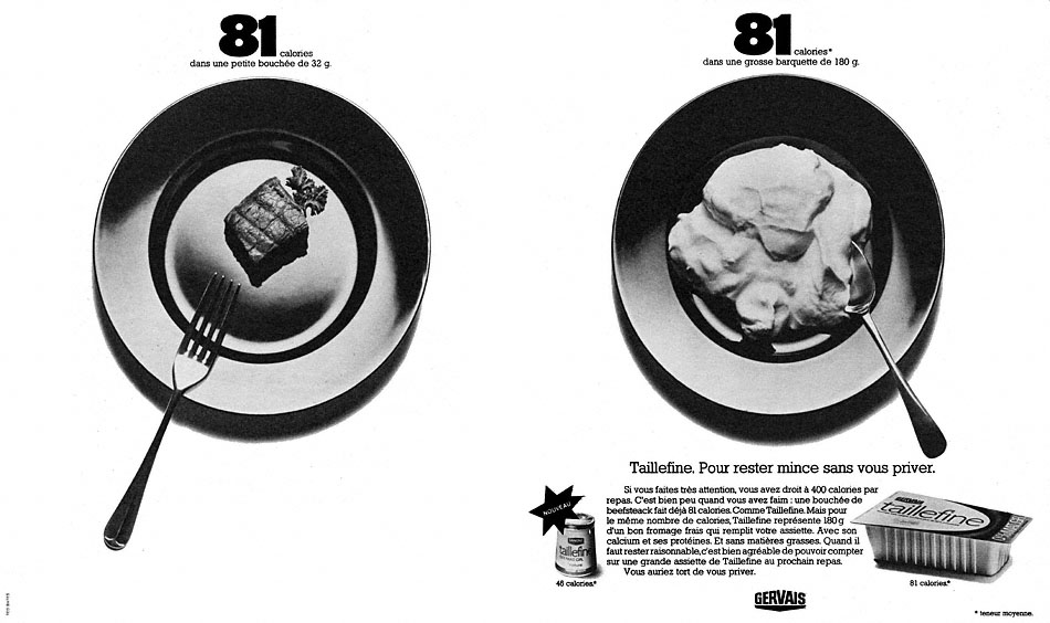 Publicité Gervais 1973