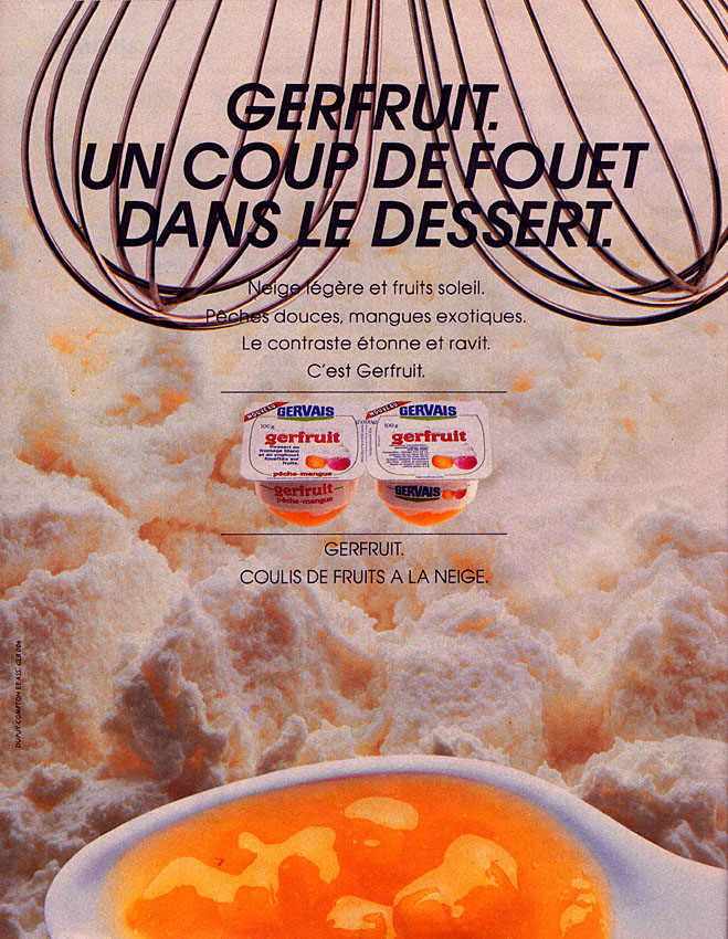 Publicité Gervais 1983