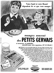 Publicit Gervais 1955