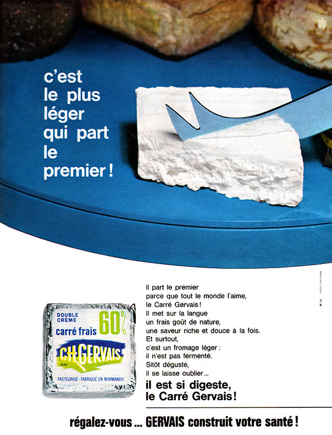 Publicité Gervais 1964