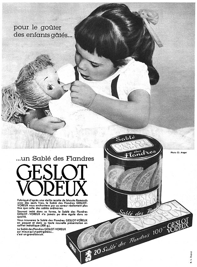 Publicité Geslot Voreux 1957