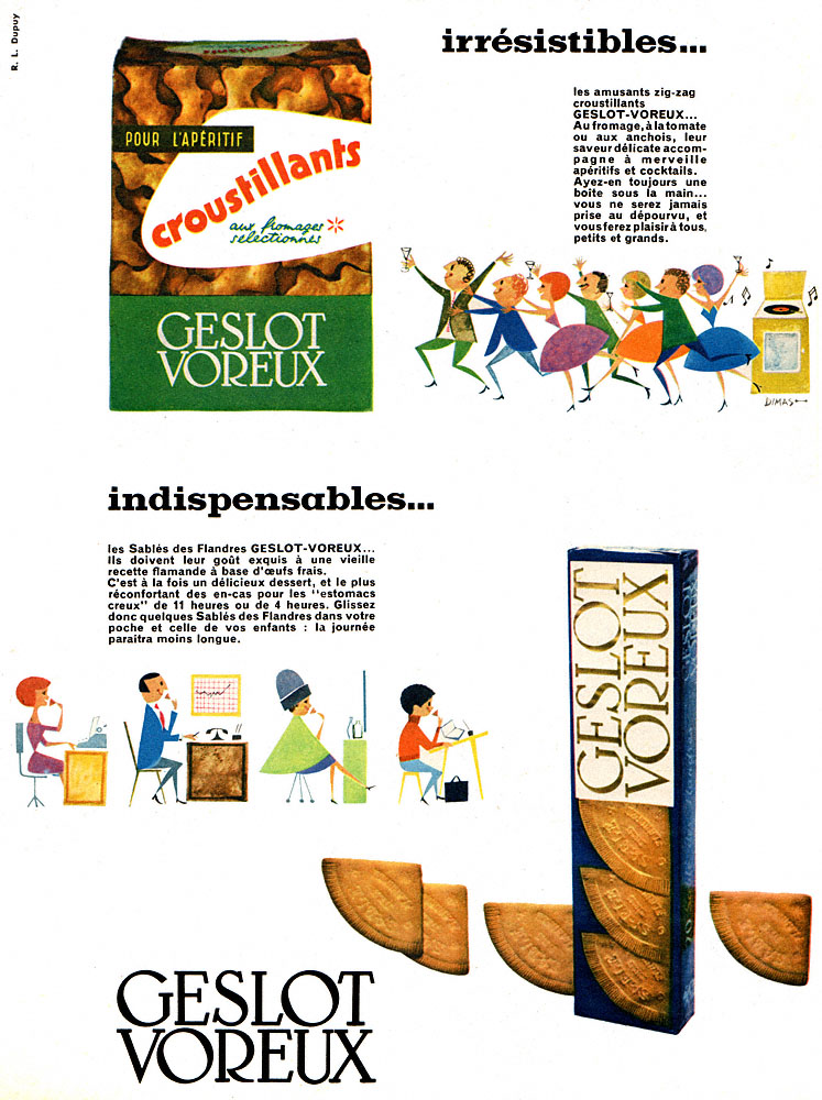 Publicité Geslot Voreux 1959