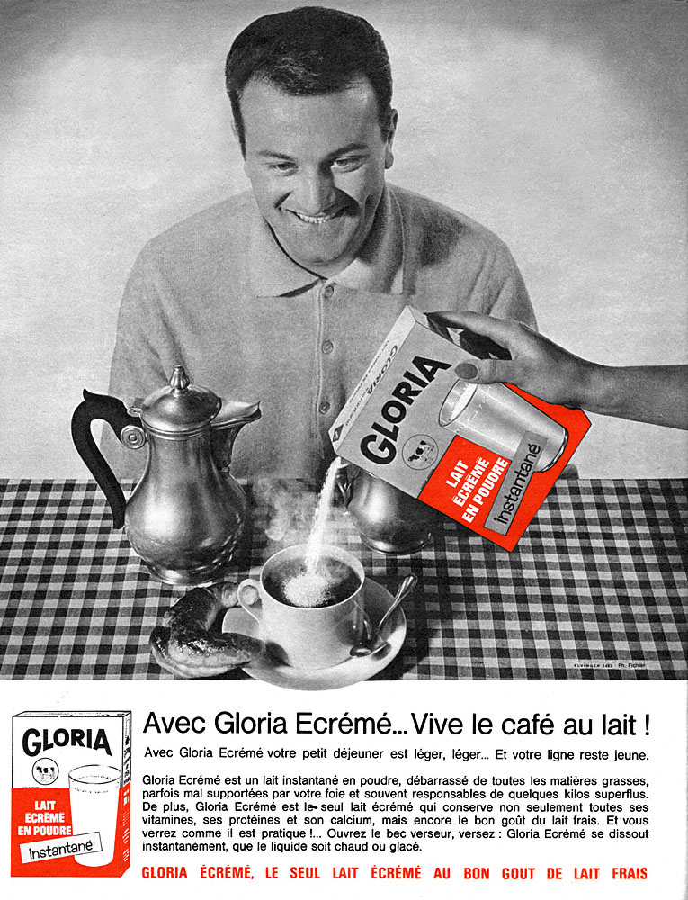 Publicité Gloria 1963