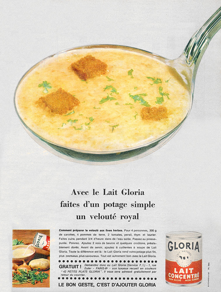 Publicit� Gloria 1965