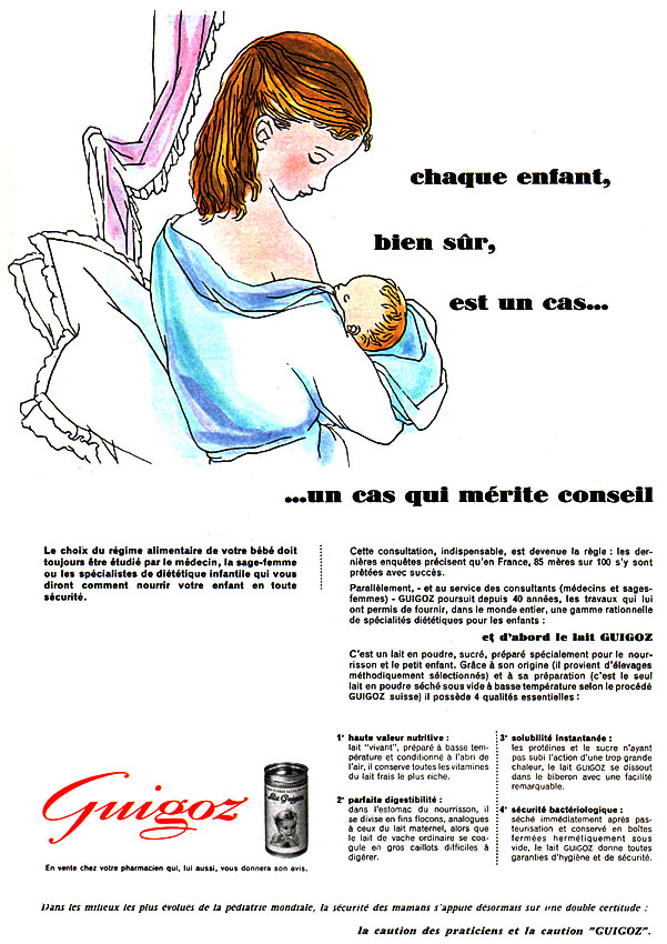 Publicité Guigoz 1960